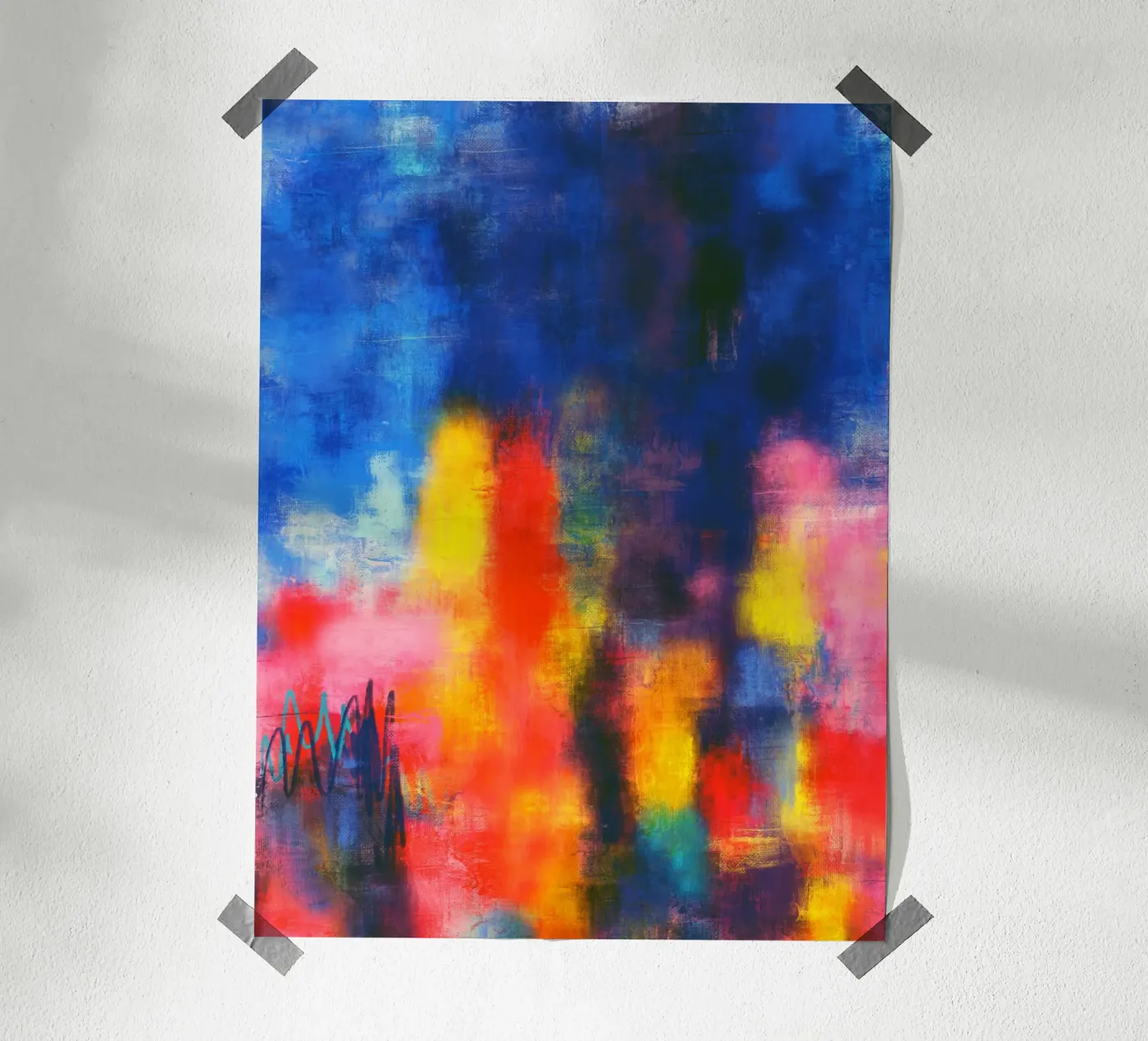 Glora Blue poster da Petra Lang