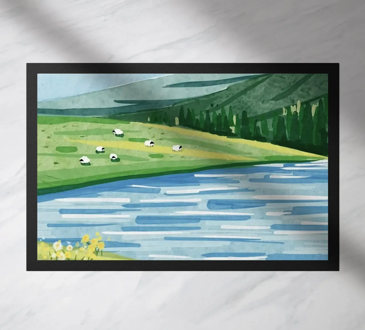 sheep and lake zerbino da kichin