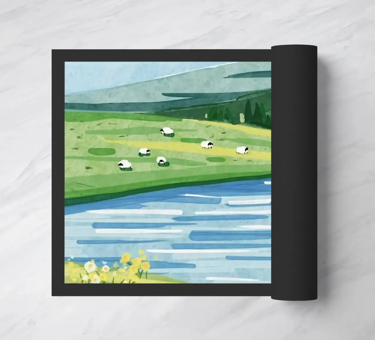 sheep and lake zerbino da kichin