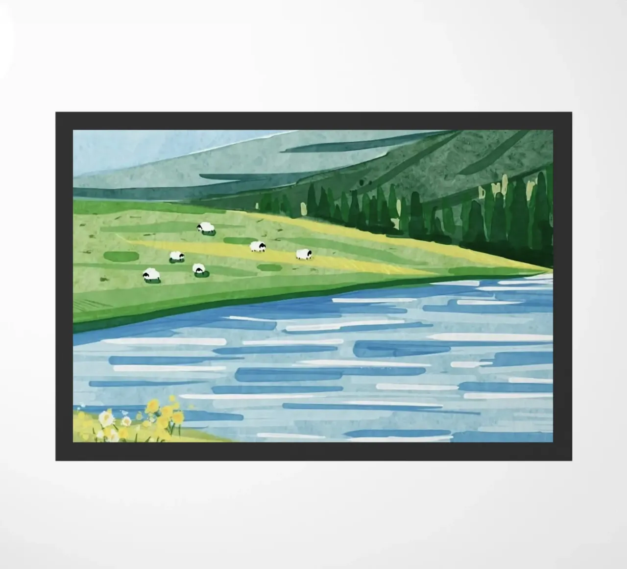 sheep and lake zerbino da kichin