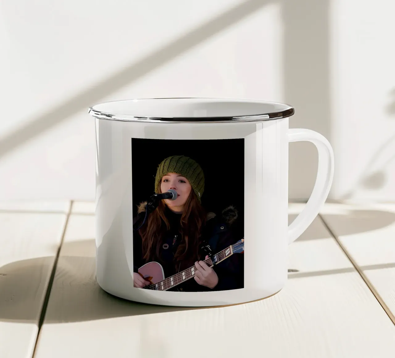 Marion Raven tazza in smalto da Low poly art