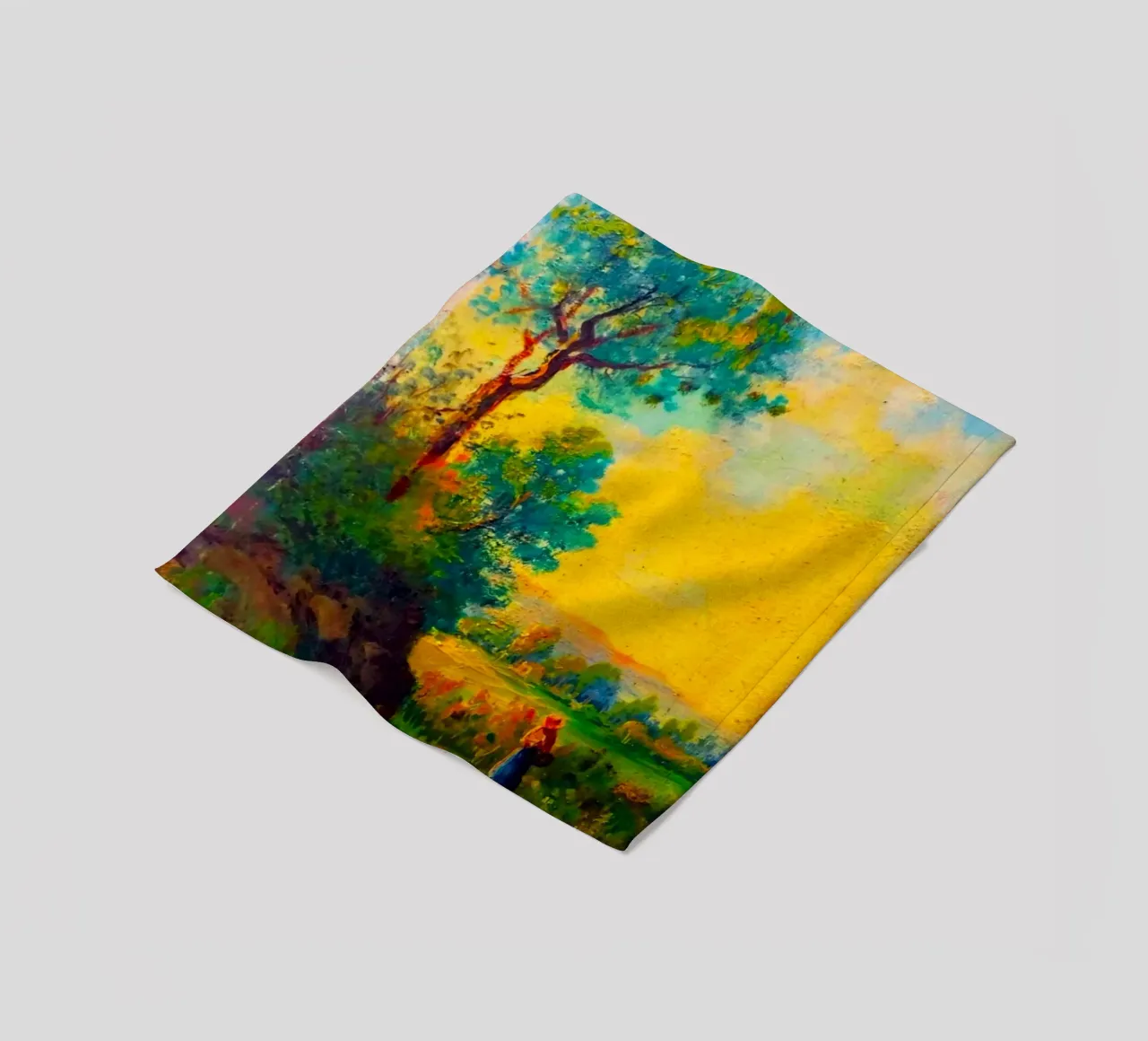 sunset with tree line coperta in pile da carsa