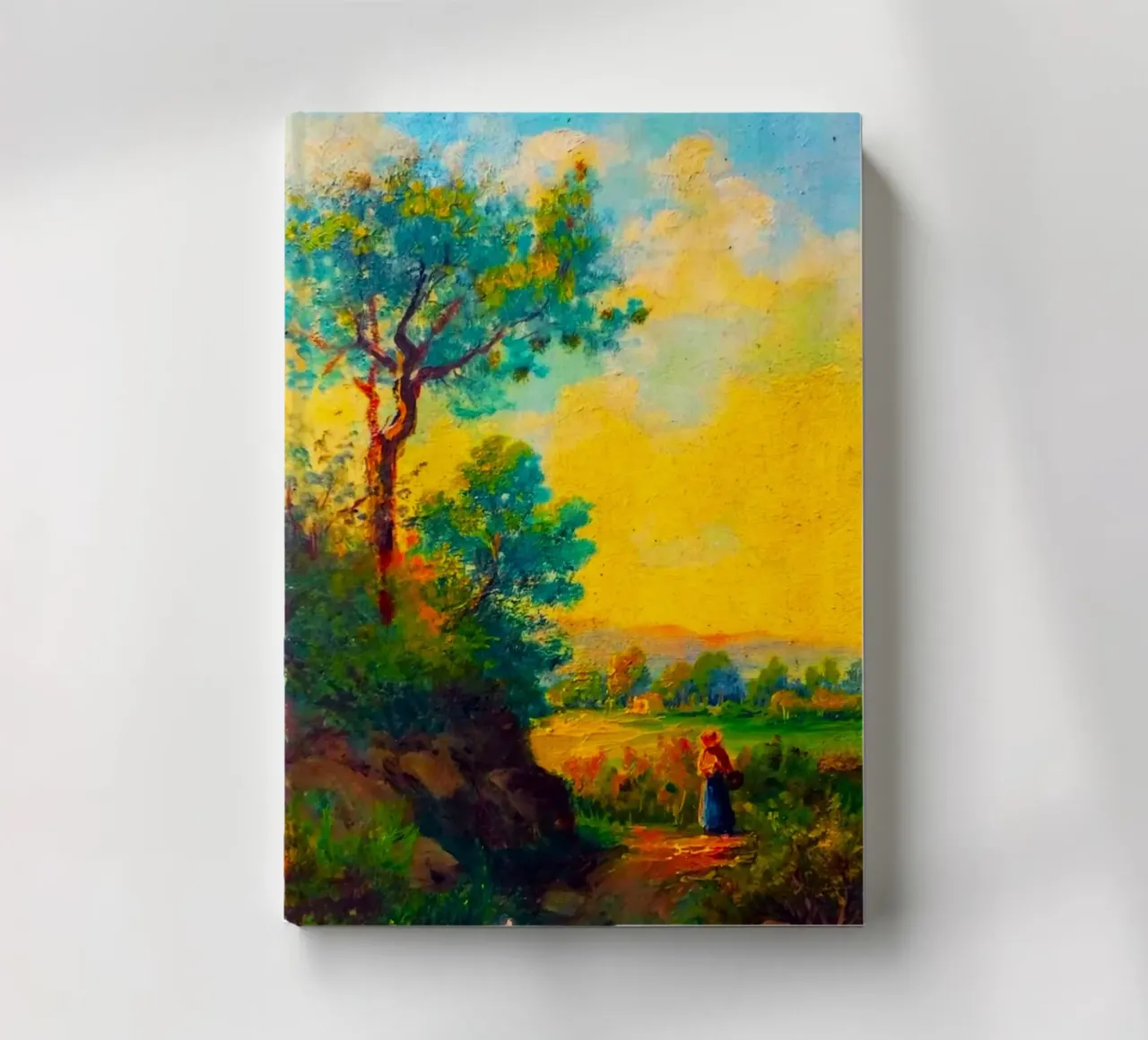 sunset with tree line notebook by carsa