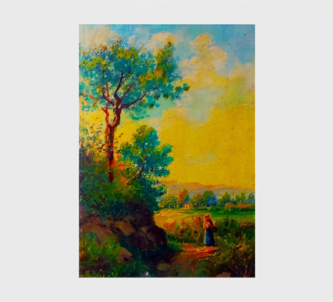 sunset with tree line notebook by carsa