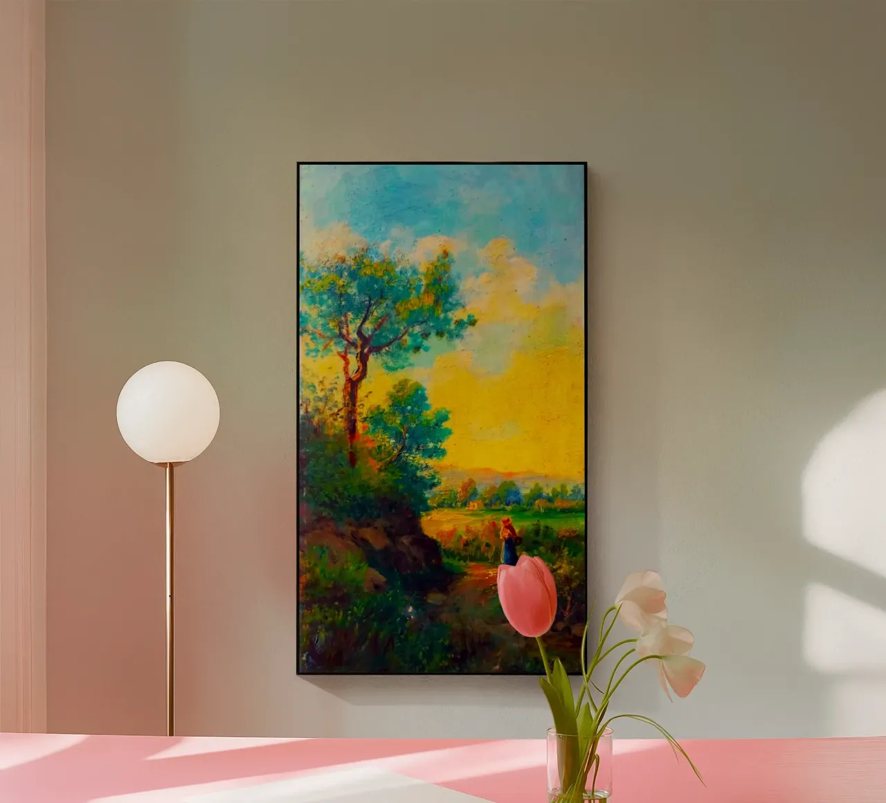 sunset with tree line plexiglass da carsa