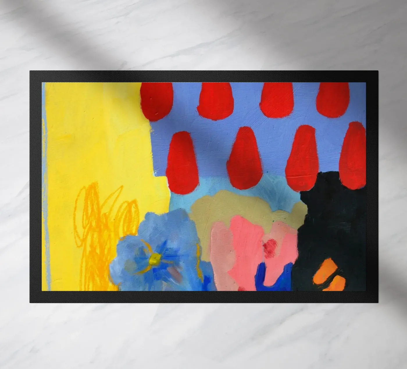 purple thoughts deurmat van Silvaya