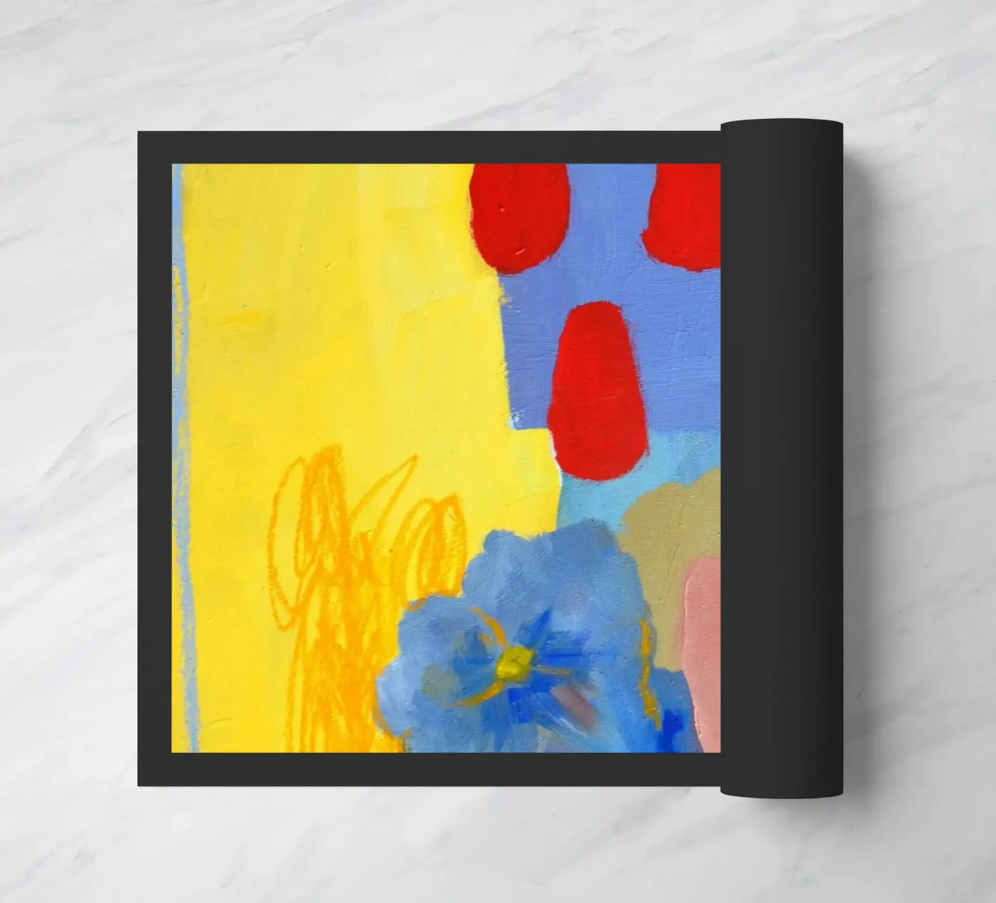 purple thoughts deurmat van Silvaya