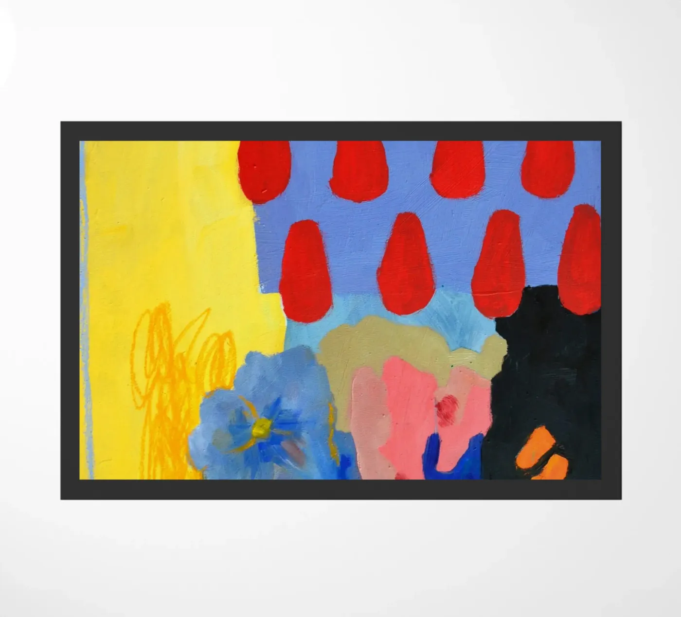 purple thoughts deurmat van Silvaya