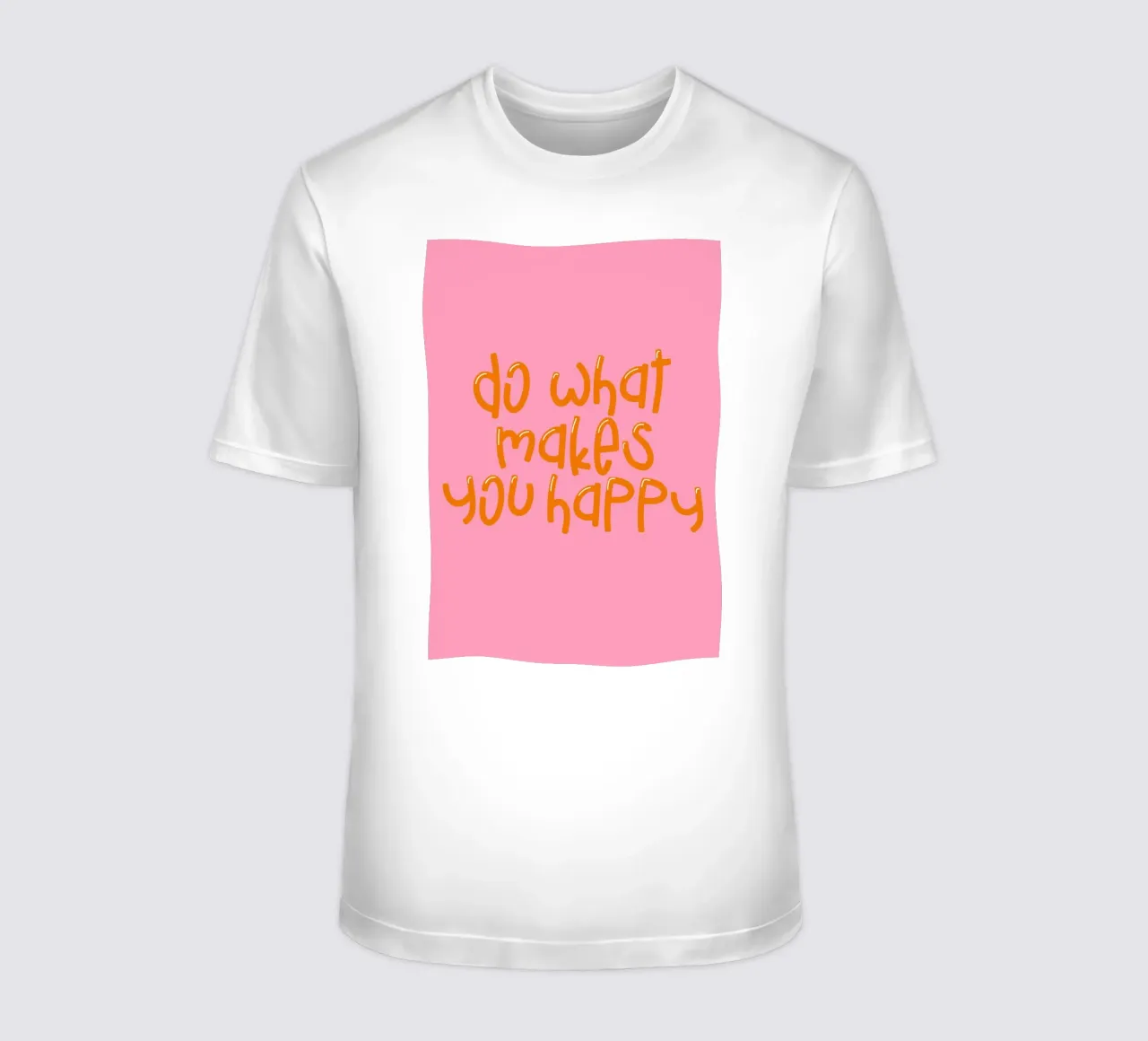 Stampa di una citazione positiva - "Fai ciò che ti rende felice". t-shirt da Ink &Echo