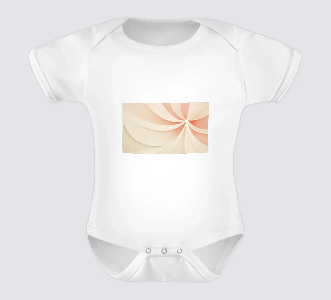 Abstract flower short-sleeve baby romper by Imagine