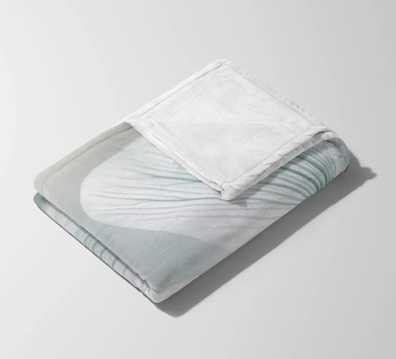 Fiore bianco e verde coperta in pile da Imagine