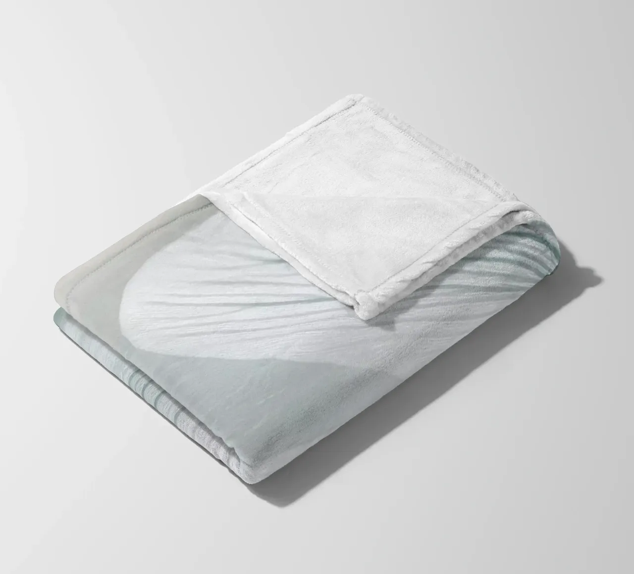 Fiore bianco e verde coperta in pile da Imagine