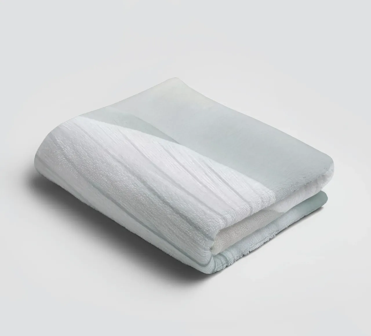 Fiore bianco e verde asciugamano da bagno da Imagine