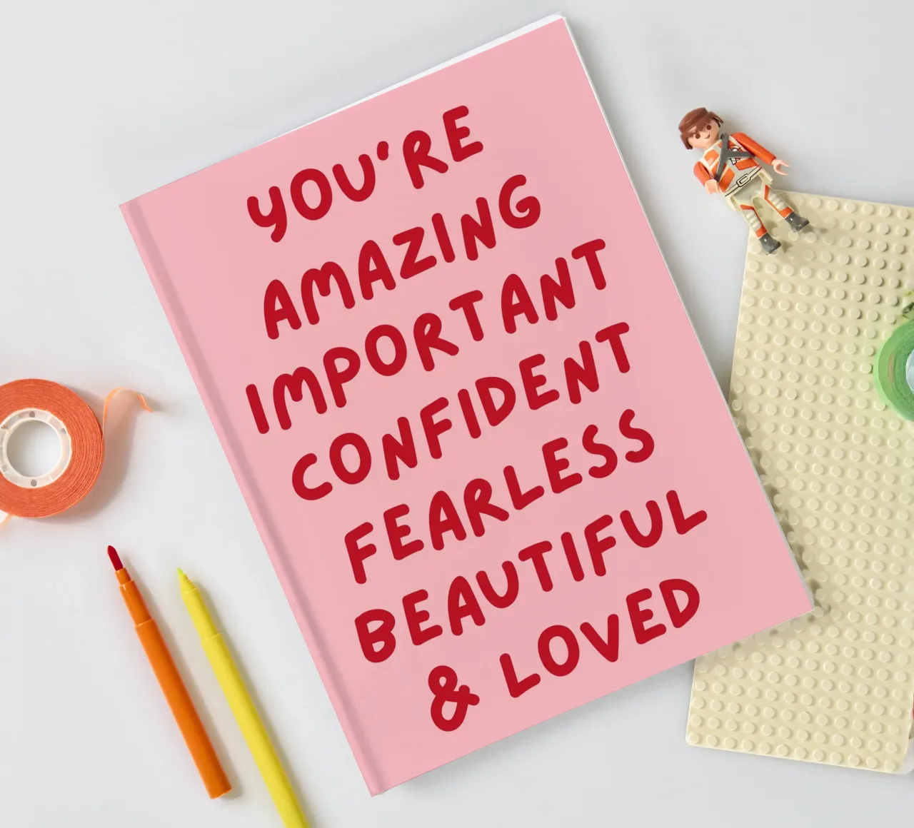 Positieve Affirmatie Quote Print - Motiverende Zelf Liefde notitieboek van The Art Club