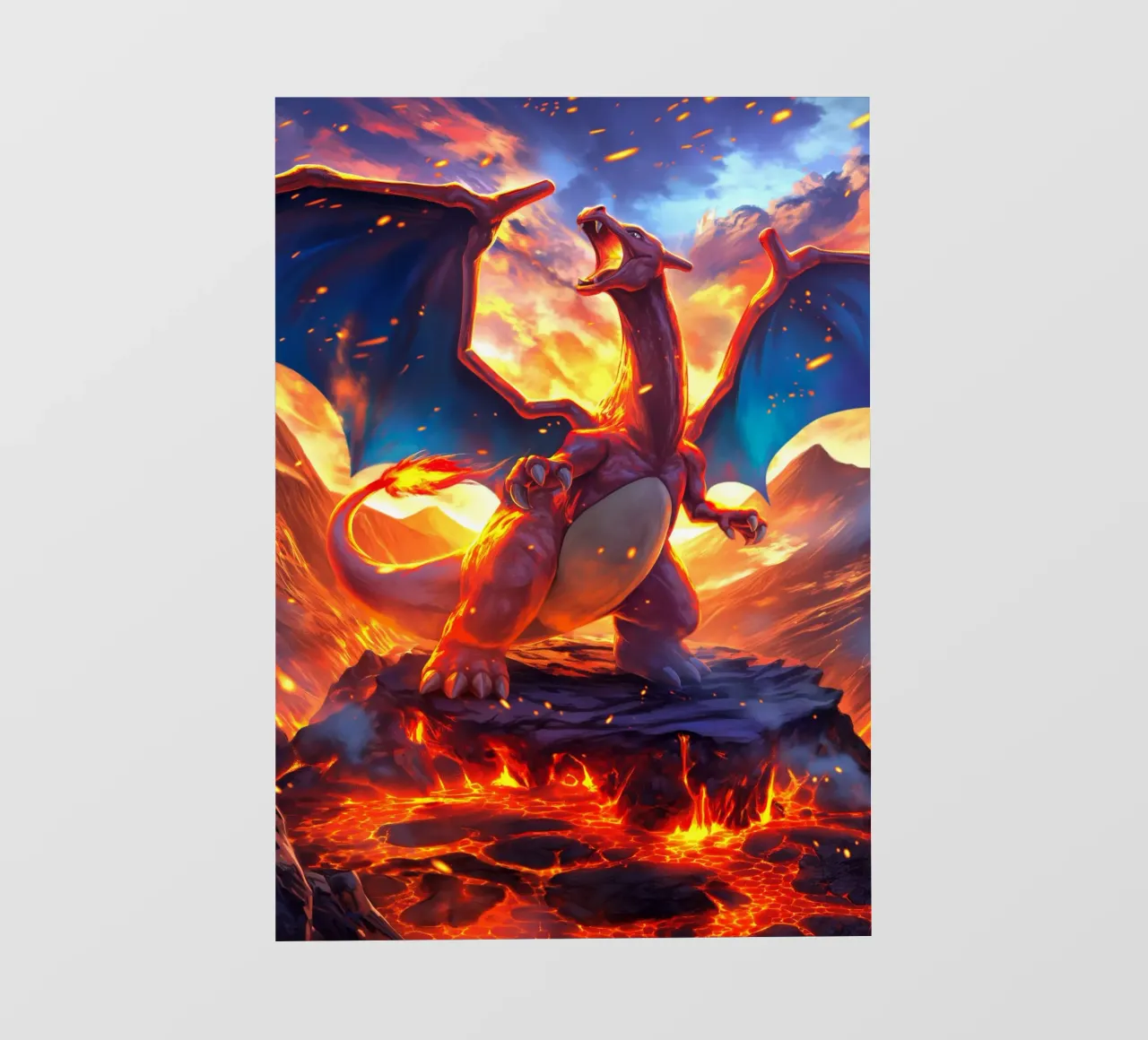 Pokemon Charizard pellicola backlit da Stellar Creative