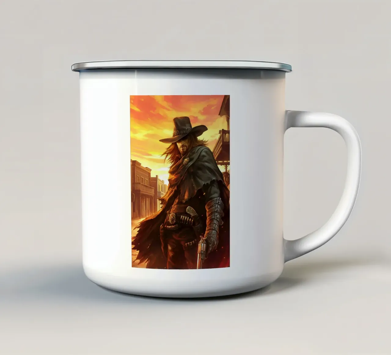 John Marston Red Dead Redemption tazza in smalto da Stellar Creative