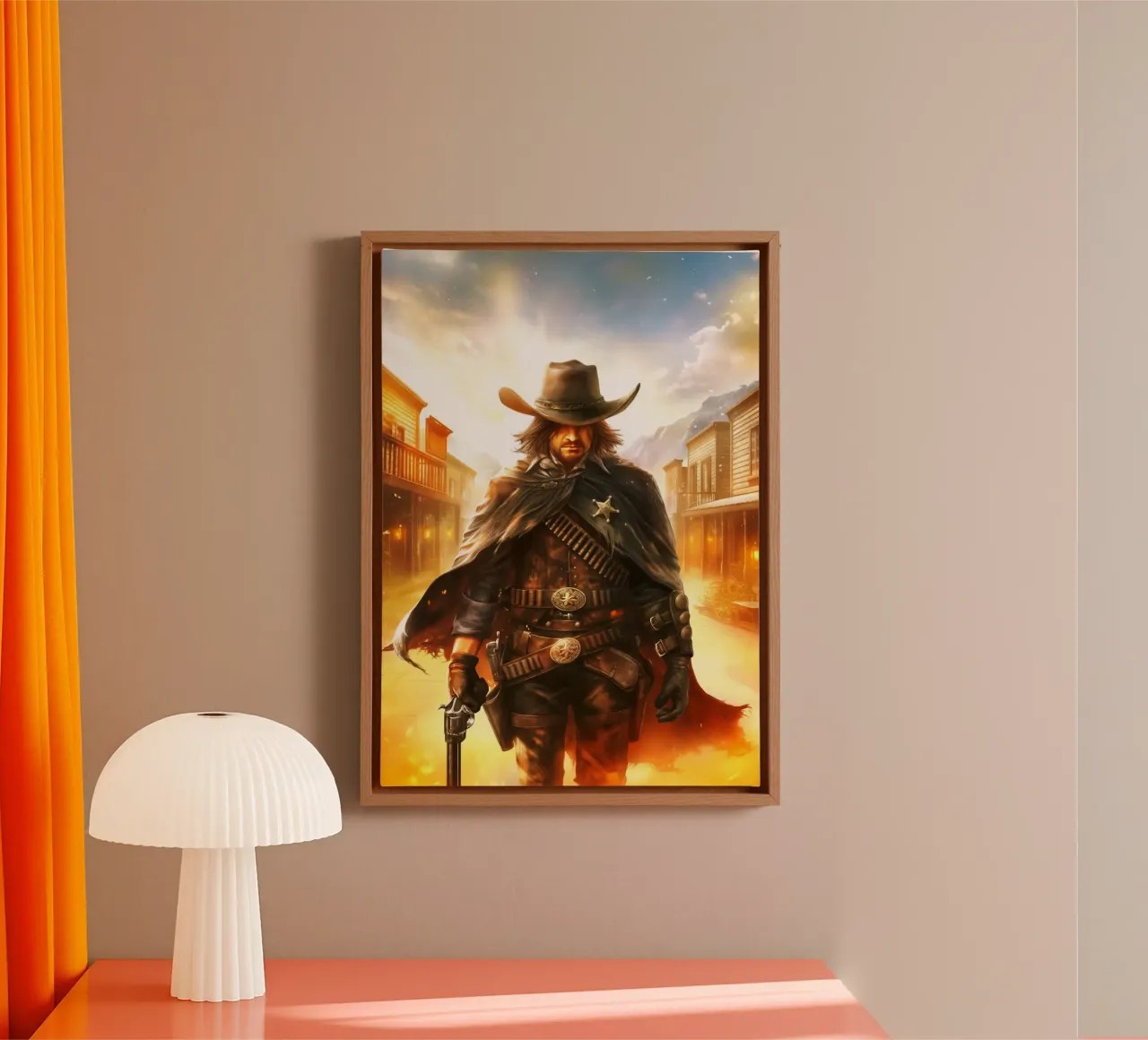 John Marston Red Dead Redemption tela con Cornice a cassetta da Stellar Creative