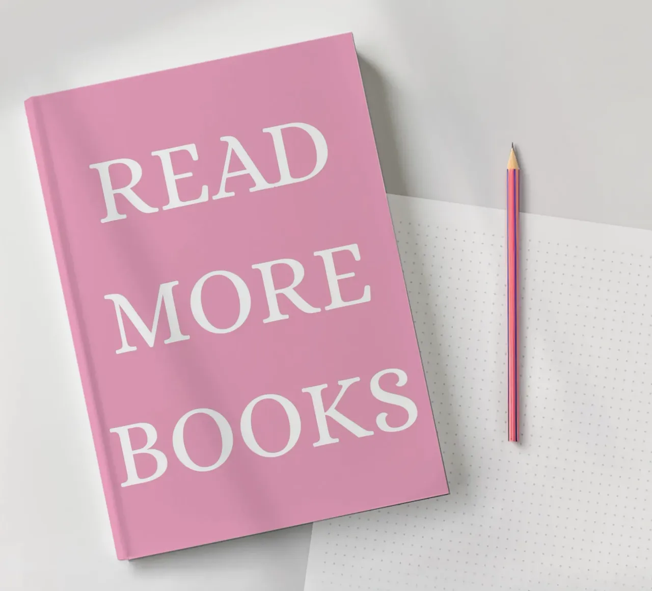 Read More Books Quote Print – Minimal Typography notebook by The Art Club