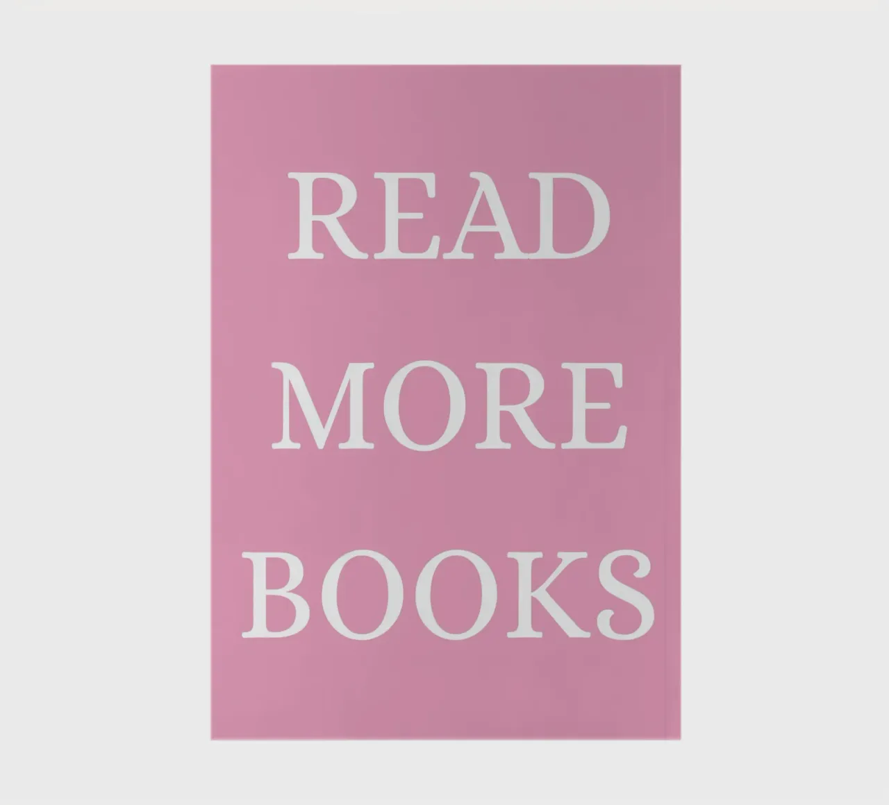 Read More Books Quote Print – Minimal Typography notebook by The Art Club