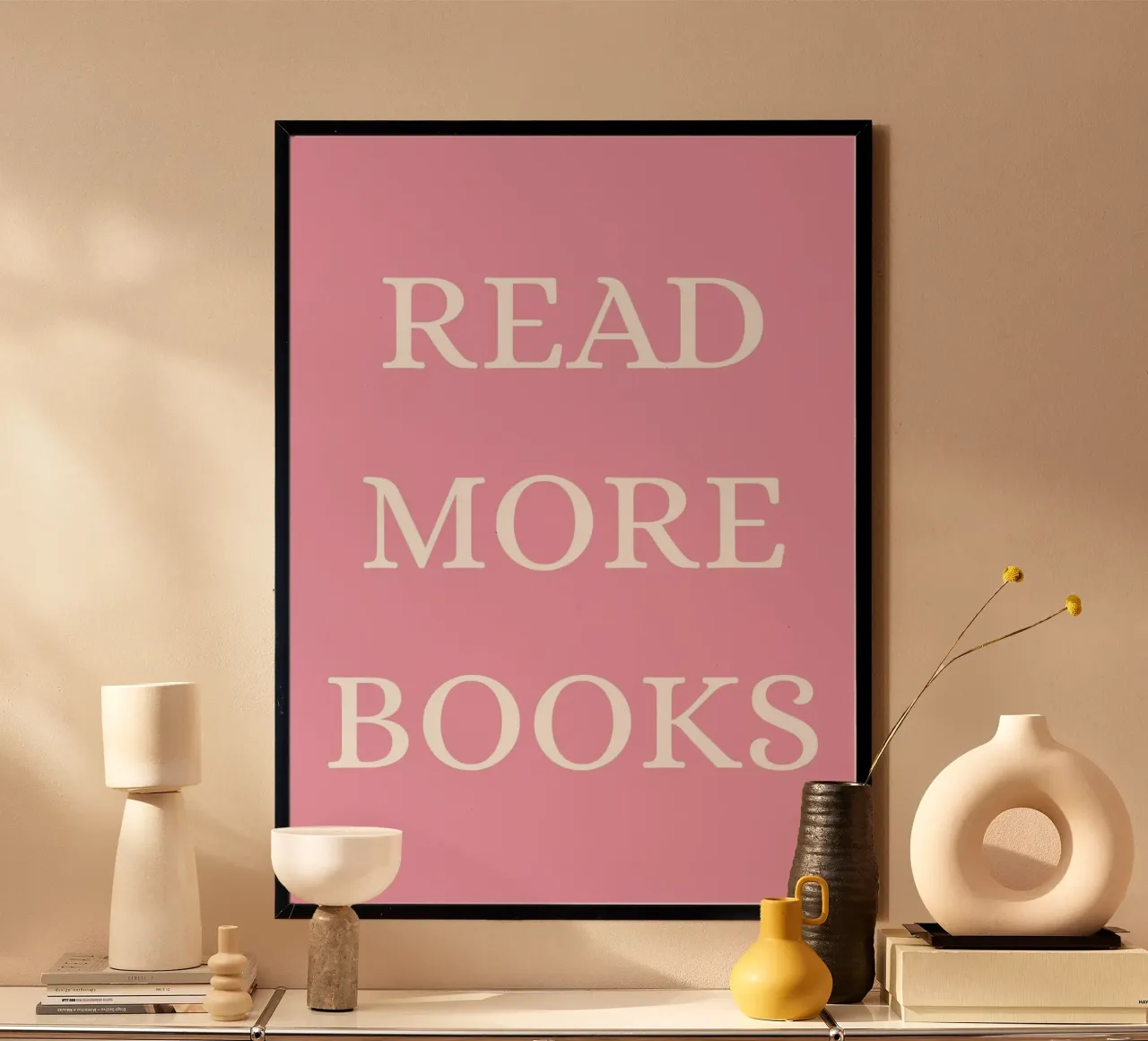 Read More Books Quote Print – Minimal Typography poster by The Art Club