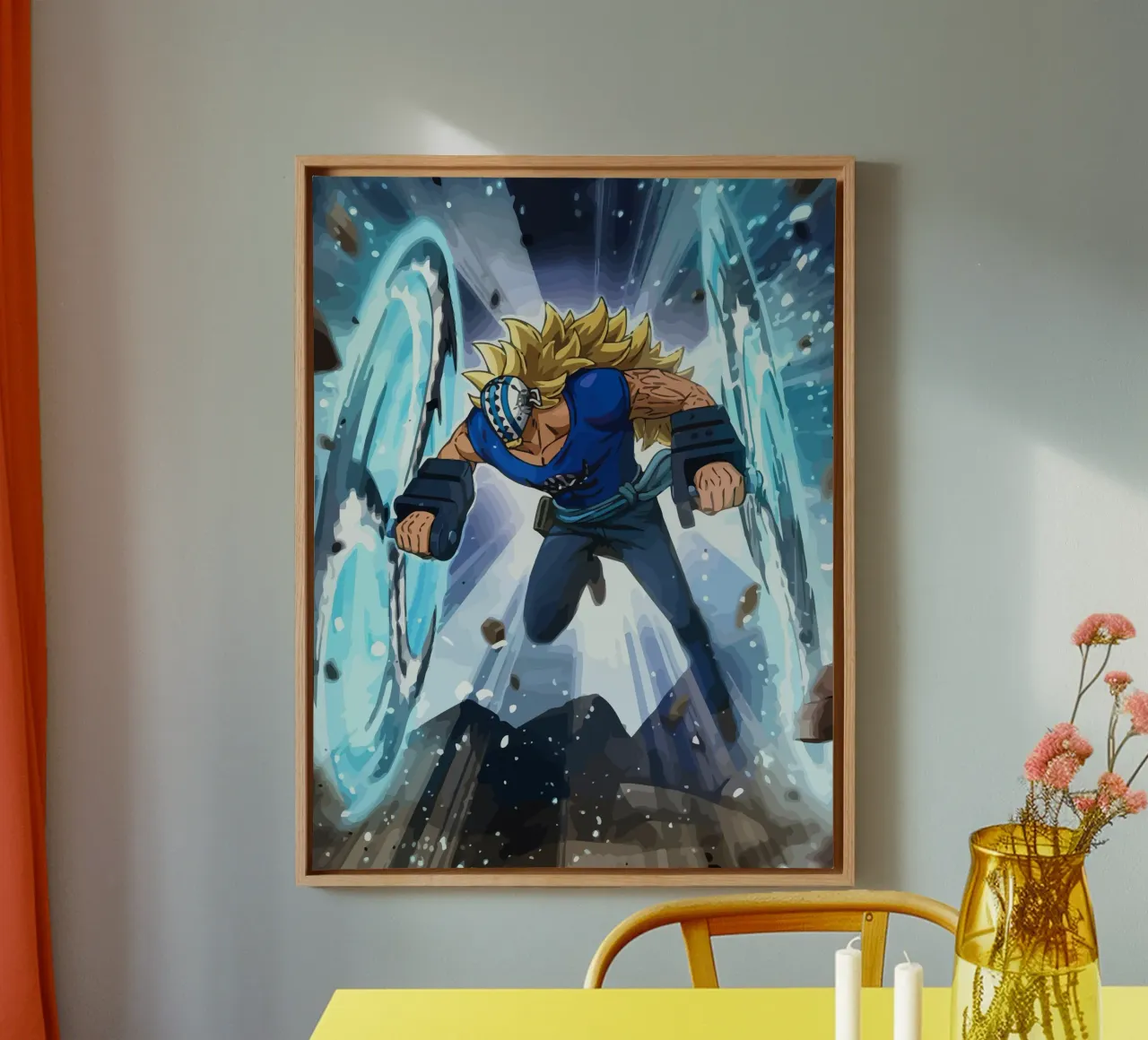 Killer One Piece canvas met Baklijst van Dumery Art