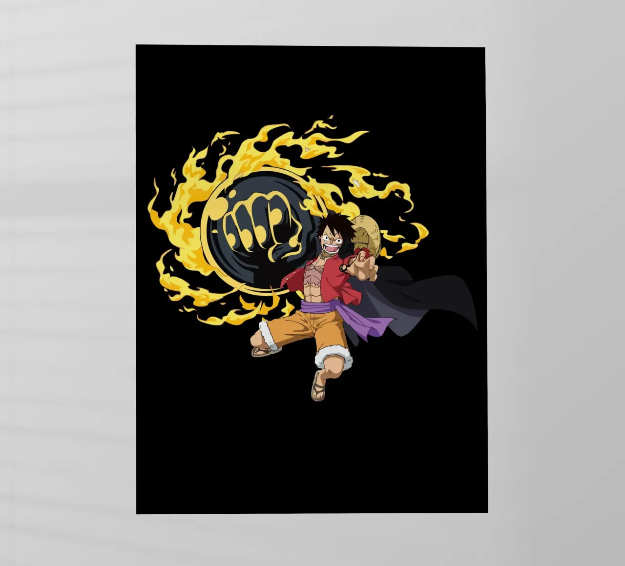 Monkey D Luffy pellicola backlit da Dumery Art