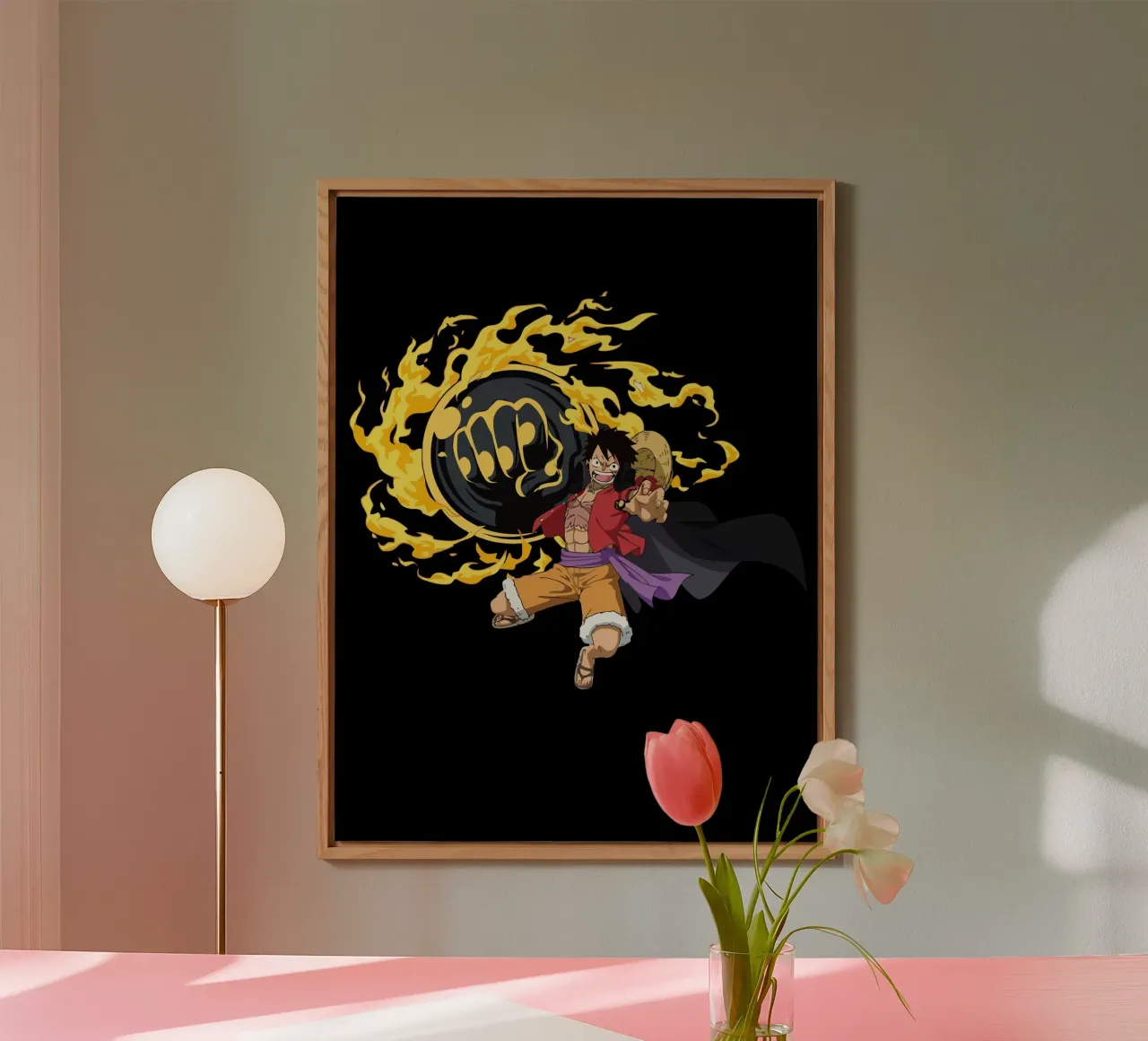 Monkey D Luffy alluminio dibond da Dumery Art