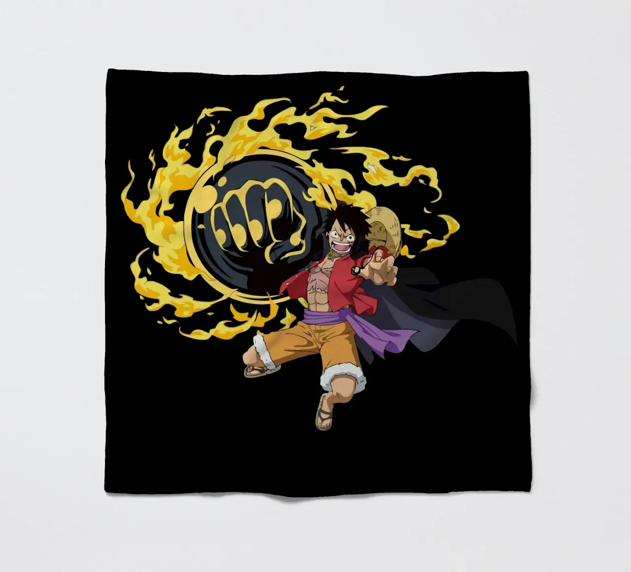 Monkey D Luffy coperta in pile da Dumery Art