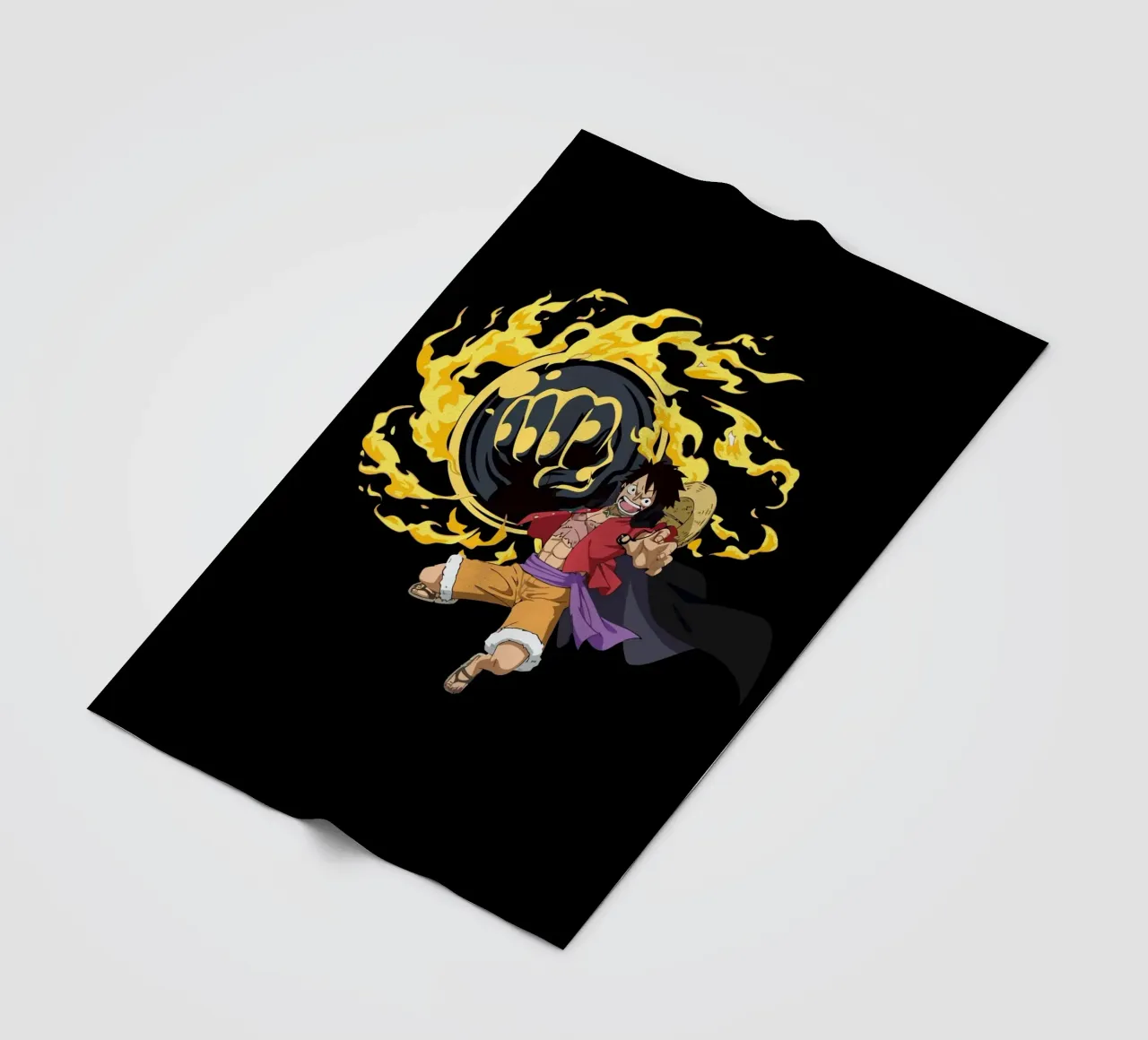 Monkey D Luffy coperta in pile da Dumery Art