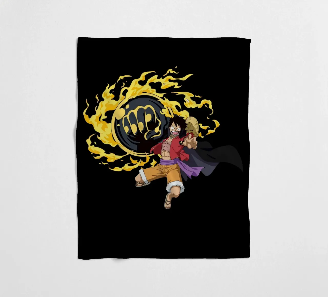 Monkey D Luffy coperta in pile da Dumery Art