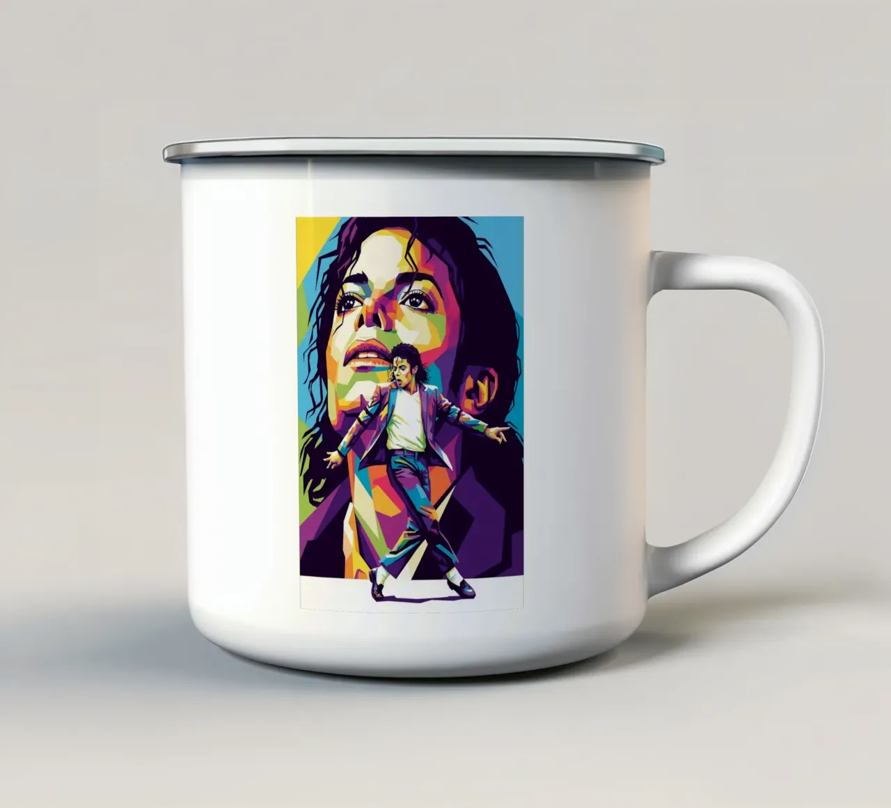 Stile Michael Jackson tazza in smalto da Hantamrata
