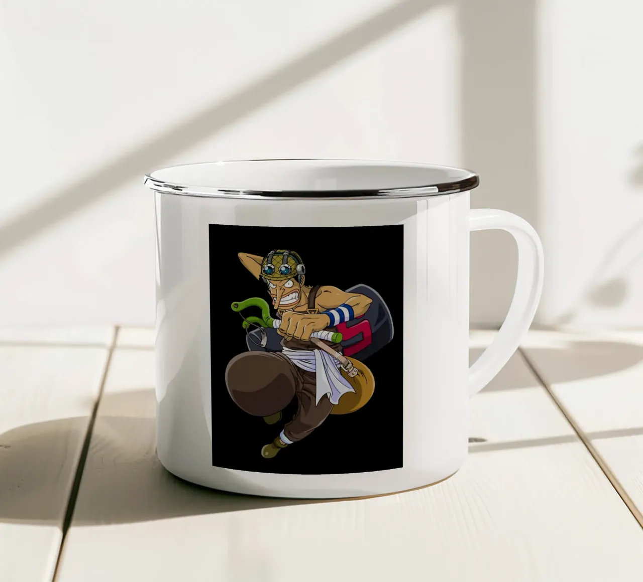 Usop One Piece tazza in smalto da Dumery Art