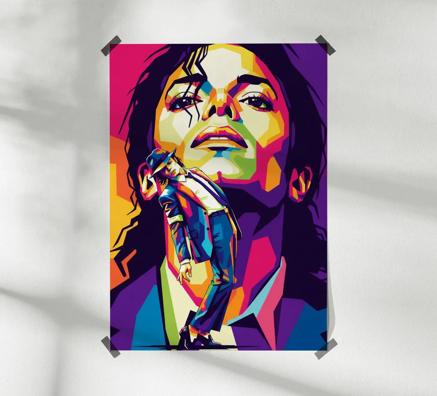 Michael Jackson - iconic dance poster by Hantamrata