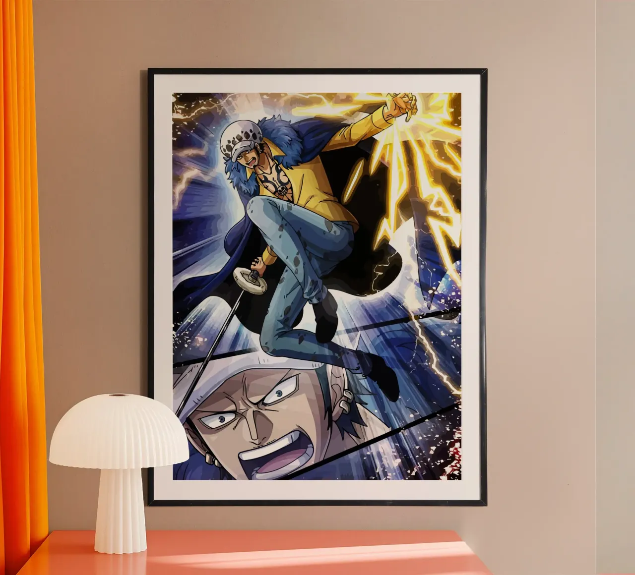 Trafaglar D Law poster con telaio in legno da Dumery Art
