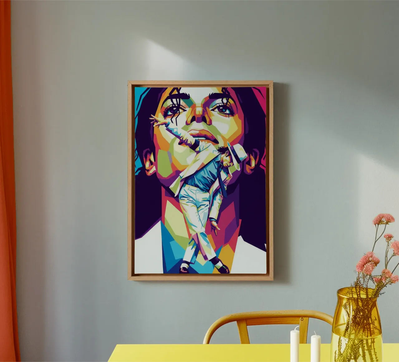 Michael Jackson in loving memory canvas with Floater frame by Hantamrata