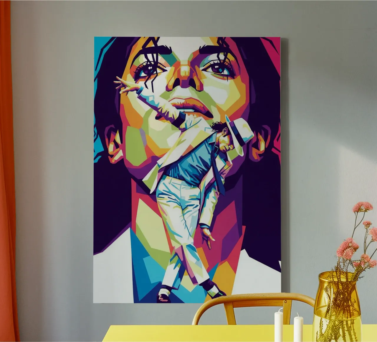 Michael Jackson in loving memory canvas with Floater frame by Hantamrata