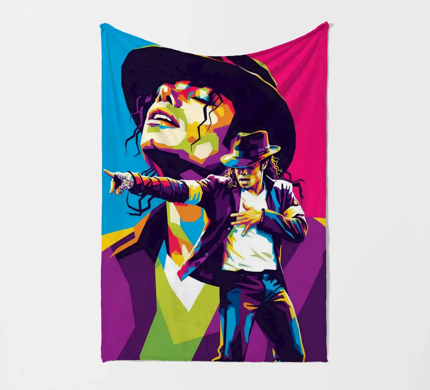Michael-Jackson-Show Fleecedecke von Hantamrata