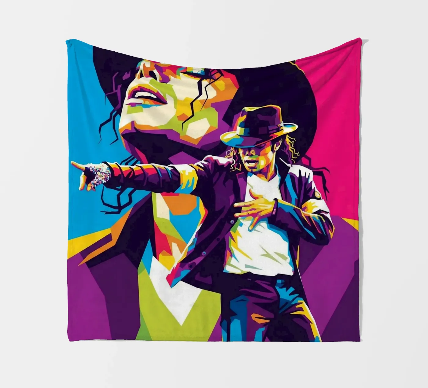 Michael-Jackson-Show Fleecedecke von Hantamrata