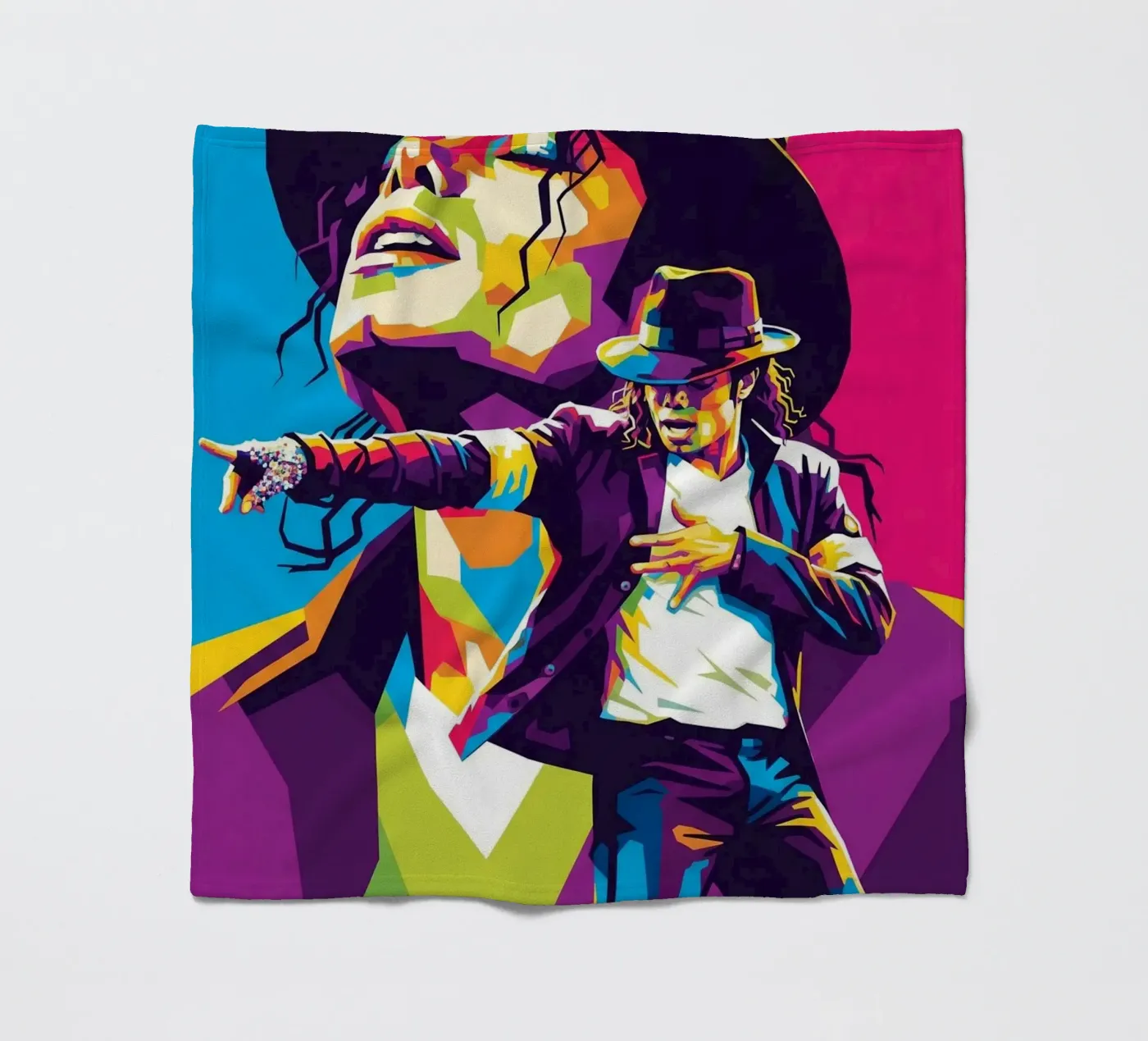 Michael-Jackson-Show Fleecedecke von Hantamrata