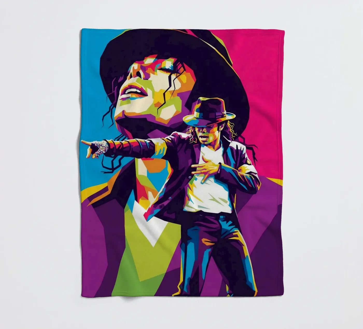 Michael-Jackson-Show Fleecedecke von Hantamrata