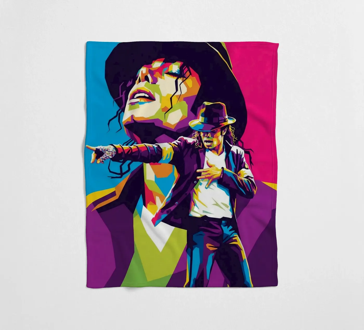 Michael-Jackson-Show Fleecedecke von Hantamrata
