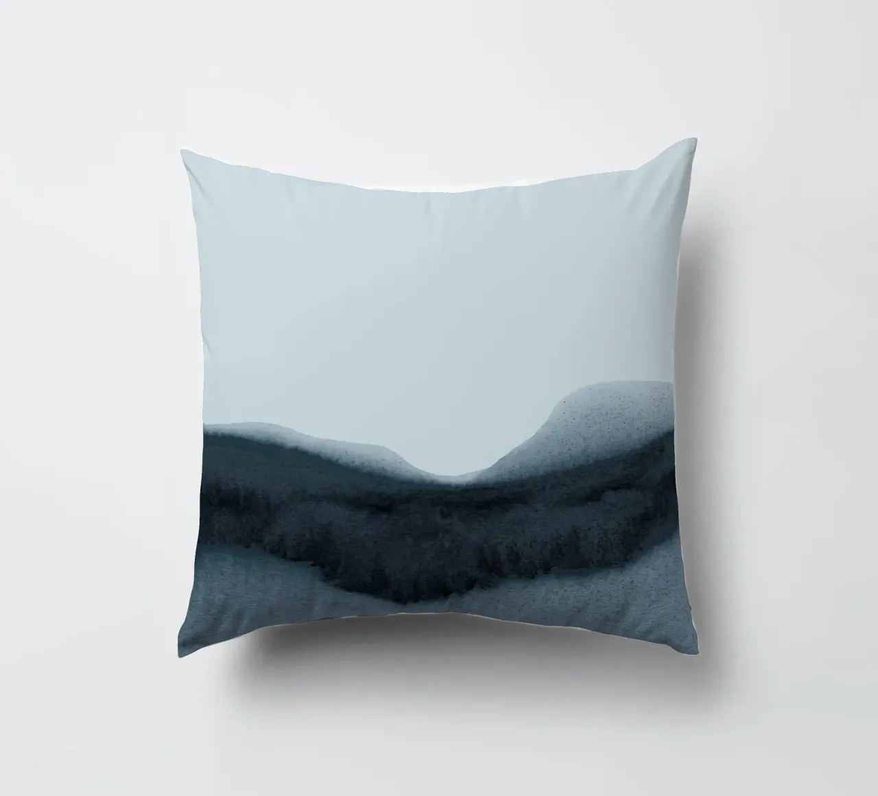 abstract moody landscape cuscino da IRIS LEHNHARDT FINE ART