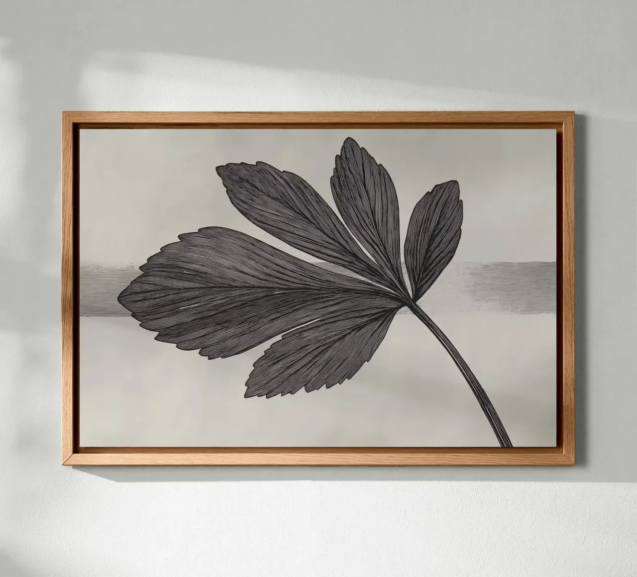 Zwart verlof canvas met Baklijst van Imagine