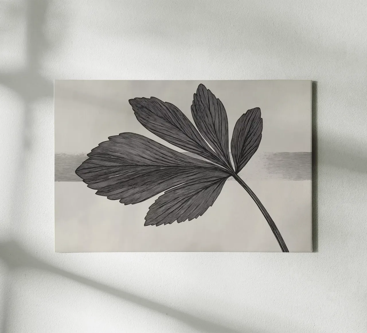 Zwart verlof canvas met Baklijst van Imagine