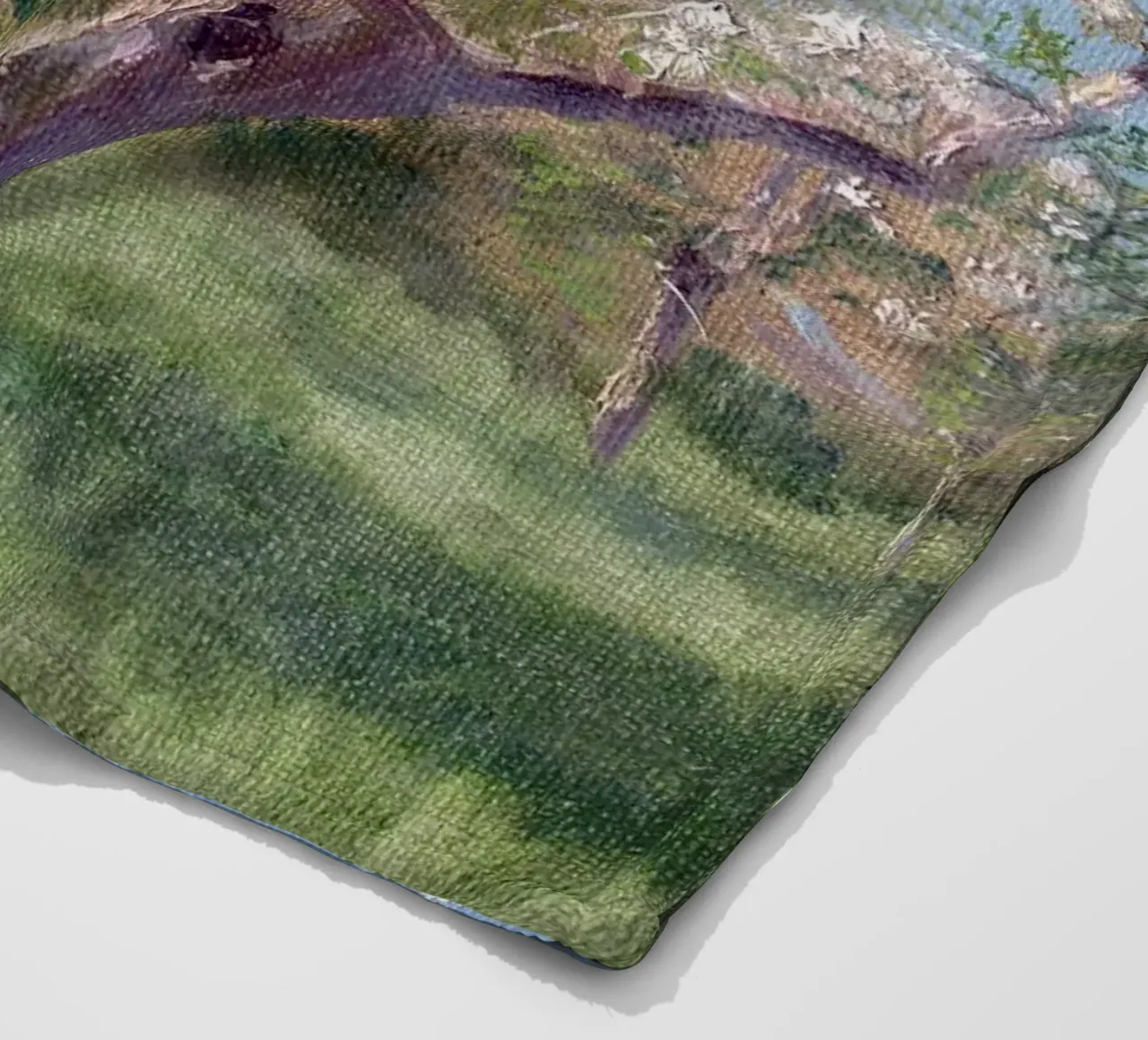 Study of Blooming Trees in an Orchard coperta in pile da apoloprints