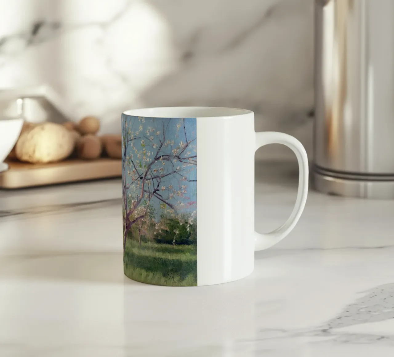 Study of Blooming Trees in an Orchard tazza in ceramica da apoloprints