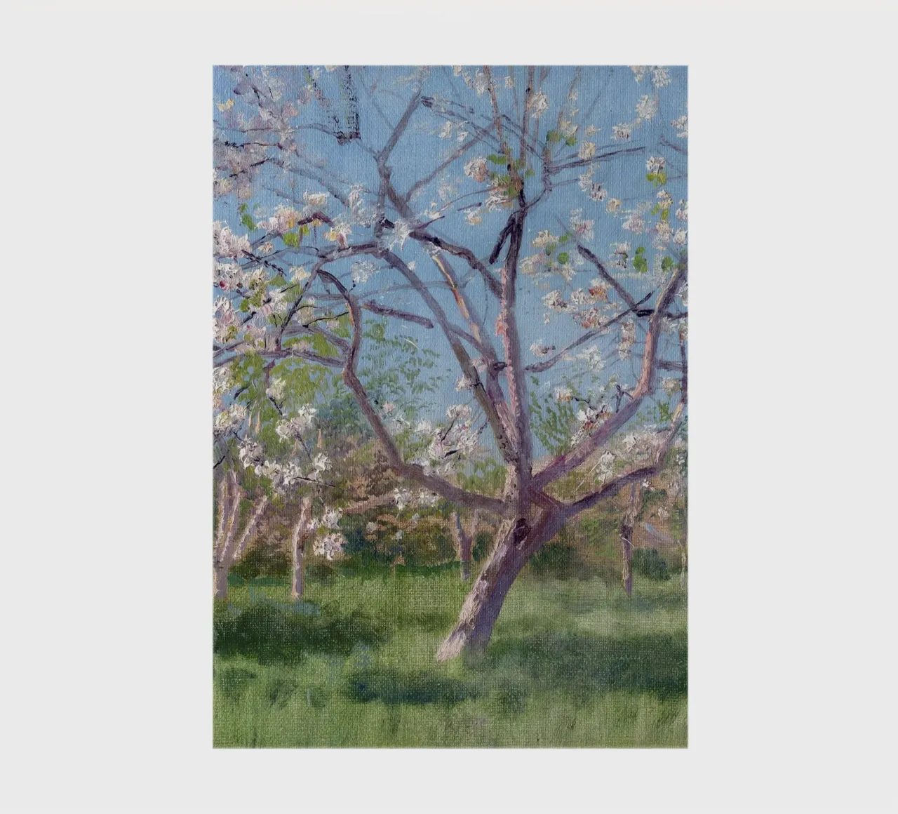 Study of Blooming Trees in an Orchard diario da apoloprints