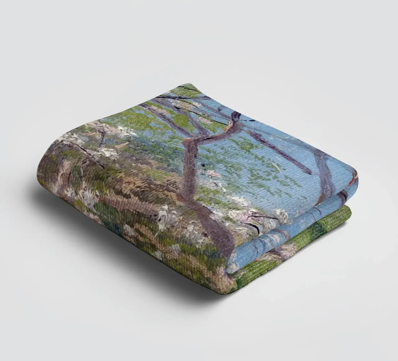 Study of Blooming Trees in an Orchard asciugamano da bagno da apoloprints