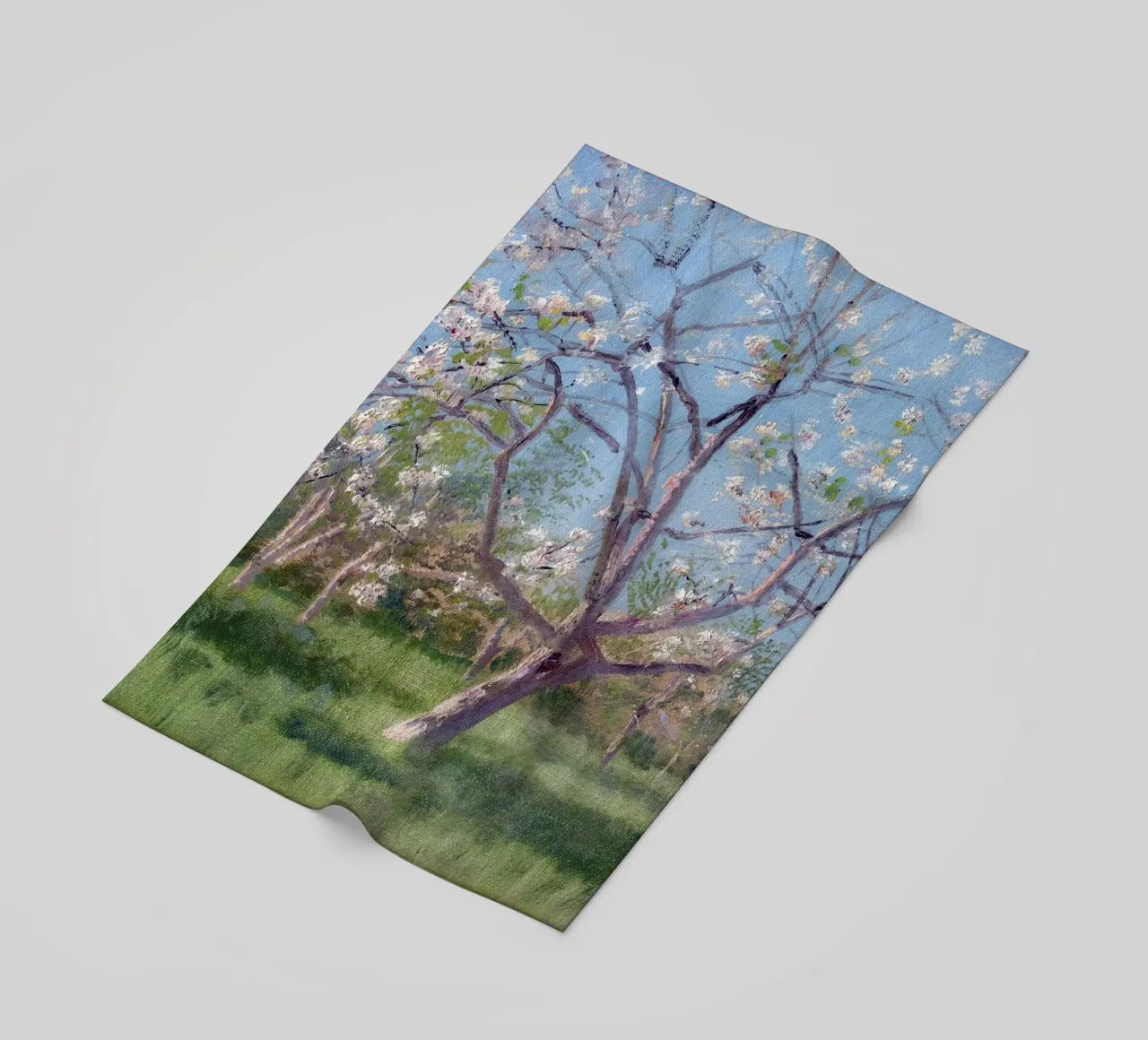 Study of Blooming Trees in an Orchard telo mare da apoloprints