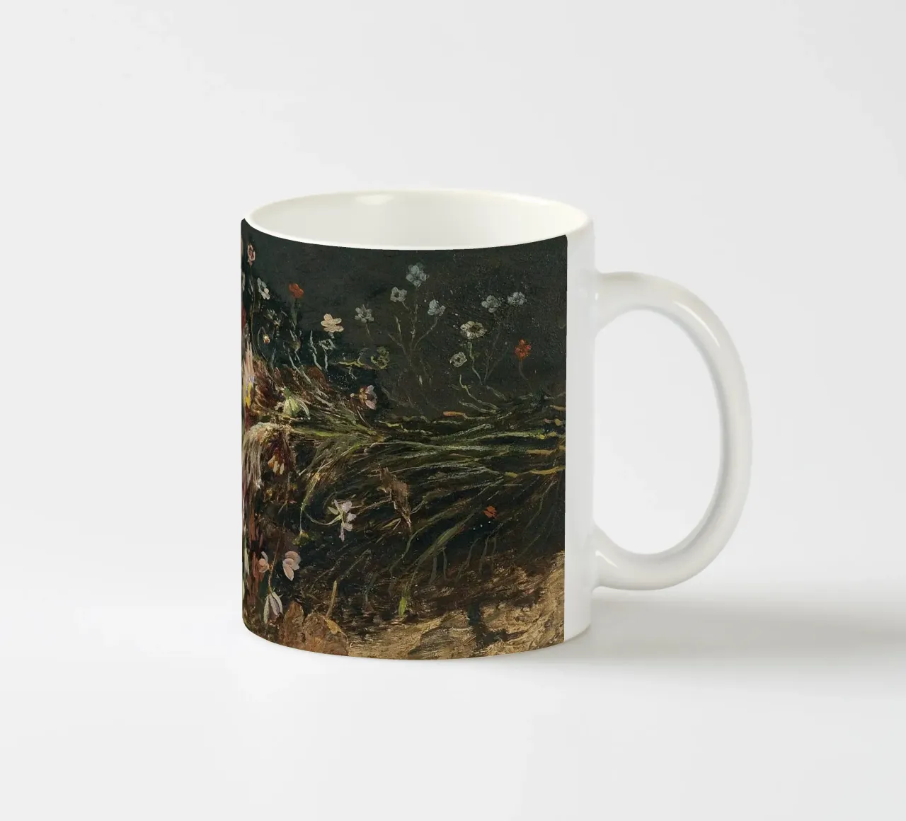 Bouquet of spring flowers with snowdrops tazza in ceramica da apoloprints